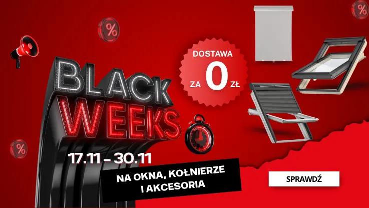 Black Weeks - okna i akcesoria